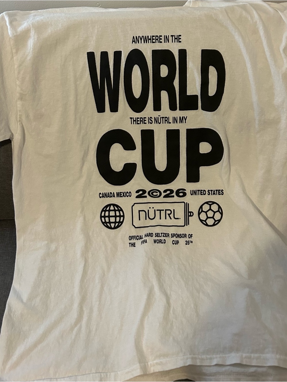 White Short Sleeve Graphic Tee - Men's Crewneck